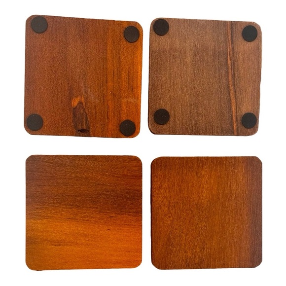 1. CUSTOM ENGRAVED  coasters SQUARE 4x4 - Picture 1 of 5